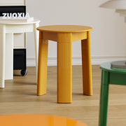MOMO Medieval Small Round Stool | Solid Wood | Nordic Minimalist Accent Stool - alternate view 4