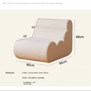 MOMO Caterpillar Sofa | Cloud-Form Lazy Lounge Chair | Vacuum-Compressed Single Sofa - alternate view 7