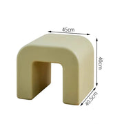 MOMO Arch Plastic Stool | U-Form Sculptural Low Stool | Indoor & Outdoor Accent Seat - alternate view 4