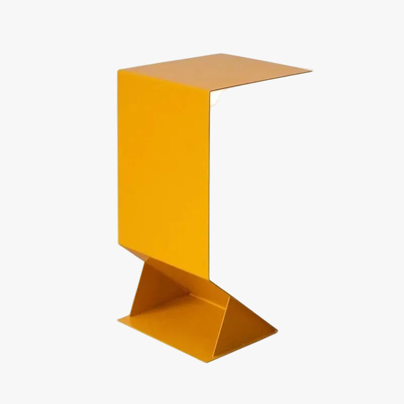 MOMO Z-Form Iron Side Table | Sculptural Accent Table for Living Room & Bedroom - alternate view 2