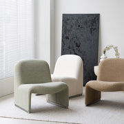 MOMO Hill Sofa Chair | Low-Profile Upholstered Lounge Chair | Bauhaus Accent Armless Chair - alternate view 4