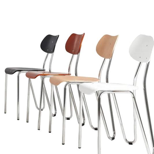 MOMO Korean Restaurant Antique Backrest Dining Chair