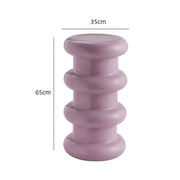 MOMO Stacked Ring Stool | Sculptural Plastic Side Stool | S/M/L Low to Bar Height - alternate view 24