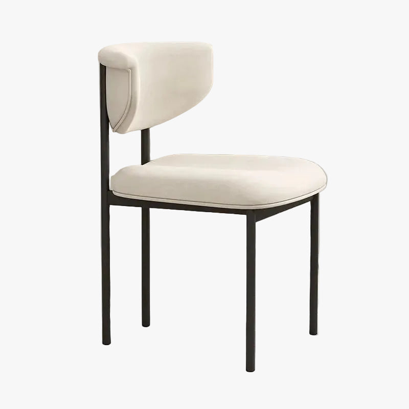 MOMO Arc-Back Upholstered Dining Chair | Metal Frame | 6 Colors - alternate view 5