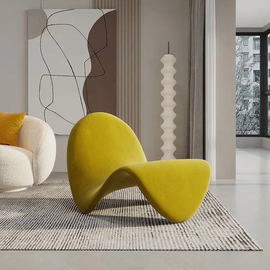 MOMO Tongue Lounge Chair | Sculptural Organic Single Chair for Living Room & Balcony - alternate view 12