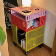MOMO Dopamine Side Cabinet | Carbon Steel | Drawer & Roller Base