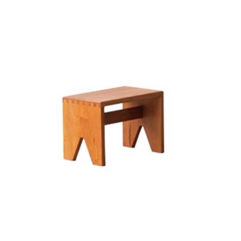 MOMO Solid Wood Swallowtail Stool | Dovetail Joint Low Bench | Handcrafted Shoe-Changing Stool - alternate view 2