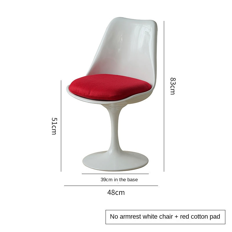 MOMO Tulip Dining Chair | Swivel Pedestal | With or Without Armrest | 3 Colors - alternate view 7
