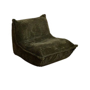 MOMO Caterpillar Sofa | Corduroy Floor Lounge Chair with Ottoman | Lazy Sofa Bed - alternate view 9