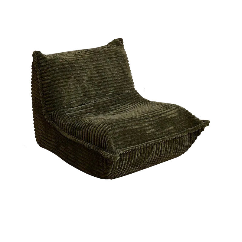 MOMO Caterpillar Sofa | Corduroy Floor Lounge Chair with Ottoman | Lazy Sofa Bed - alternate view 9