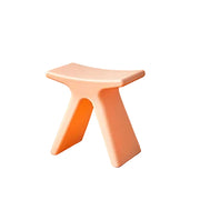 MOMO Low Stool | X-Form Sculptural Accent Stool | Multi-Color Molded Seat - alternate view 13