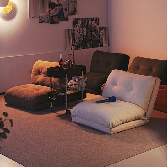 MOMO Folding Lazy Sofa Chair | 42-Level Adjustable Recliner | Plush Floor Lounger - alternate view 5