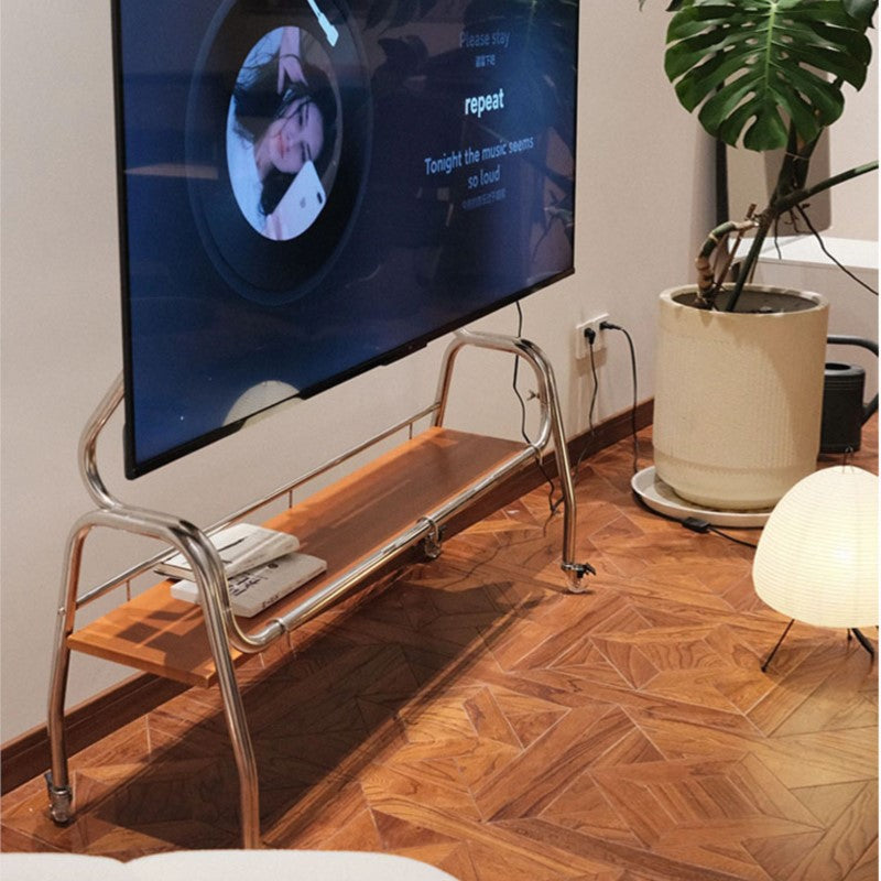 MOMO Mobile Television Stands with Storage | 43–75 Inch Rolling TV Cabinet | Living Room & Bedroom - alternate view 5