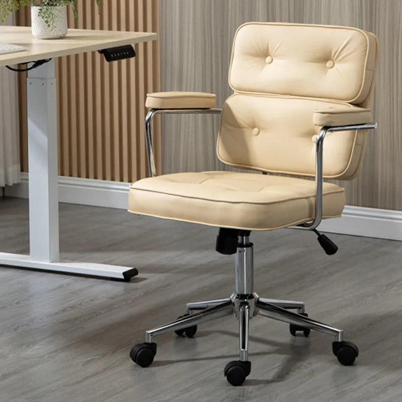 MOMO Tufted PU Leather Office Chair | Height Adjustable | 7 Colors