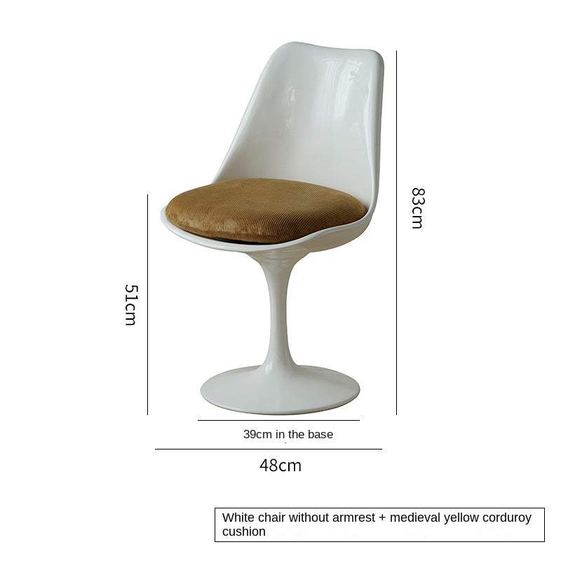 MOMO Tulip Dining Chair | Swivel Pedestal | With or Without Armrest | 3 Colors - alternate view 8