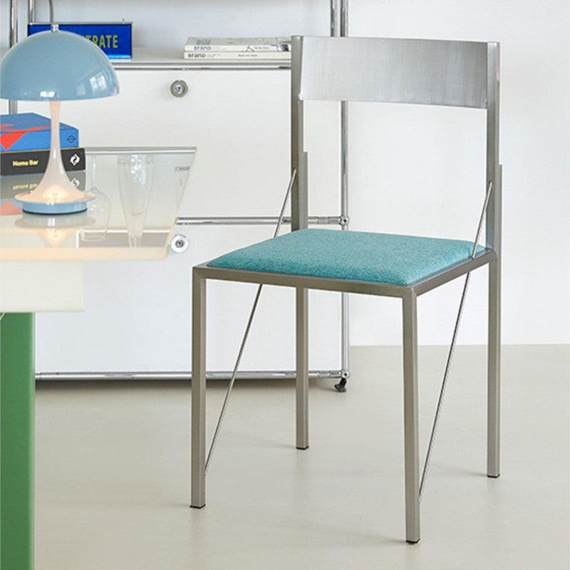 MOMO Stainless Steel Dining Chair | Colorful Minimalist Chair for Dining Room & Kitchen