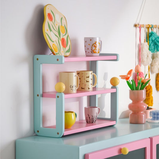 MOMO Dopamine Desktop Shelf | 3-Tier Colorblock Organizer for Desk, Vanity & Kitchen - alternate view 4