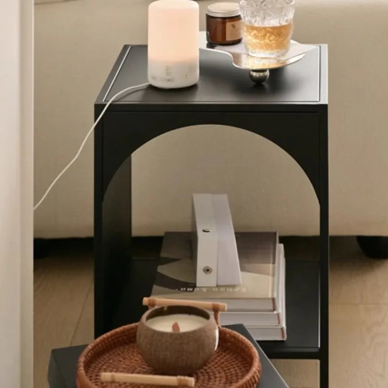 MOMO Living Room Side Shelf Bedroom Bedside Small Coffee Table
