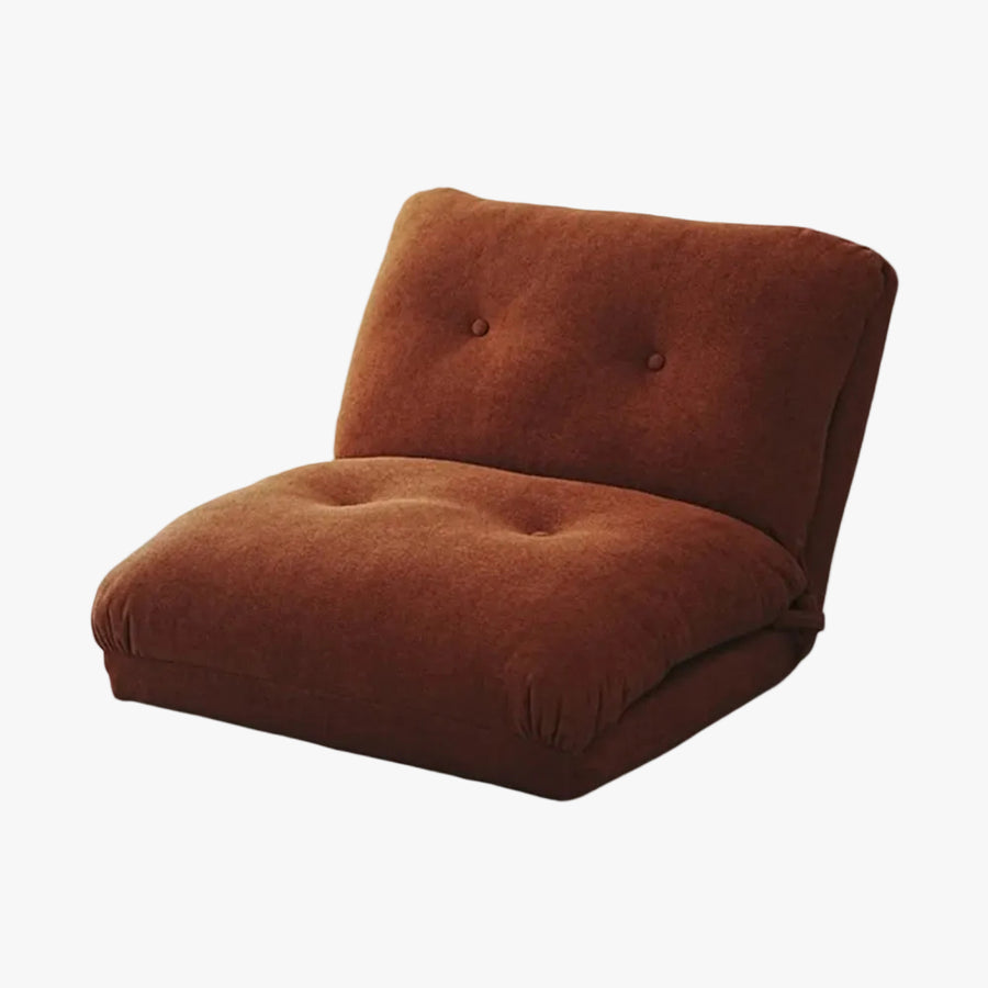 MOMO Folding Lazy Sofa Chair | 42-Level Adjustable Recliner | Plush Floor Lounger - alternate view 2