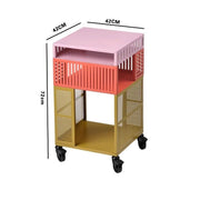MOMO Dopamine Side Cabinet | Carbon Steel | Drawer & Roller Base - alternate view 7