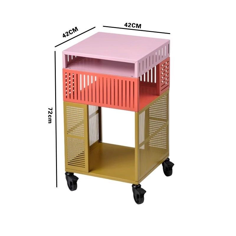 MOMO Dopamine Side Cabinet | Carbon Steel | Drawer & Roller Base - alternate view 7