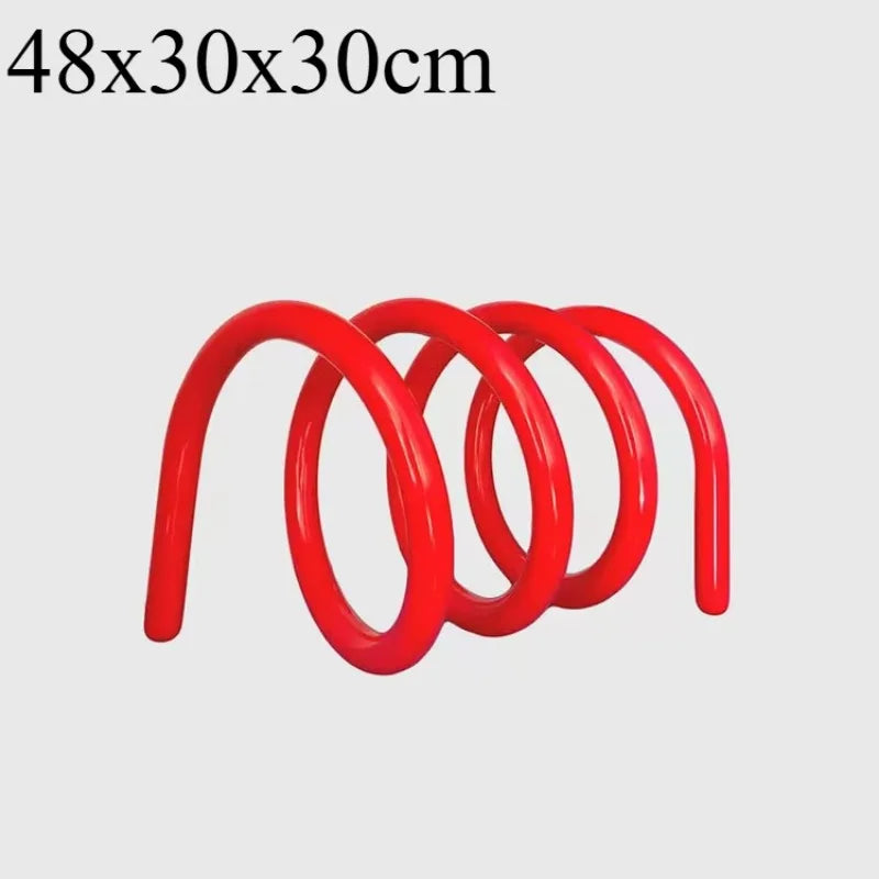 MOMO Metal Book Shelf | Spiral Coil Desktop Organizer | Multi-Color Book Stand - alternate view 10