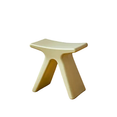 MOMO Low Stool | X-Form Sculptural Accent Stool | Multi-Color Molded Seat - alternate view 9