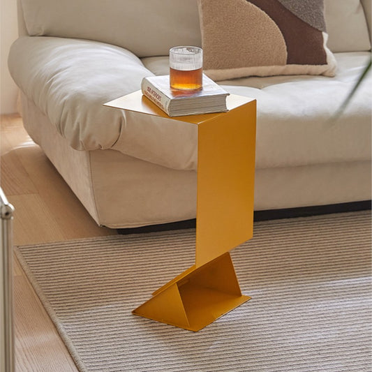 MOMO Z-Form Iron Side Table | Sculptural Accent Table for Living Room & Bedroom - alternate view 5