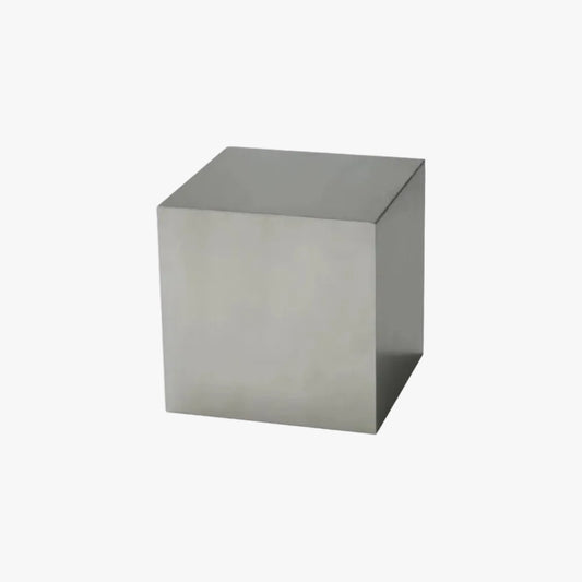 MOMO Stainless Steel Side Table | Cube Form | Italian Minimalist Accent Table - alternate view 2