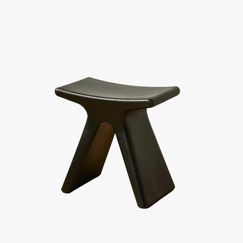 MOMO Low Stool | X-Form Sculptural Accent Stool | Multi-Color Molded Seat - alternate view 2