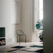 MOMO Iron Dining Chair | Circle Back Geometric Chair | Triangular Seat Accent Dining Chair - alternate view 4