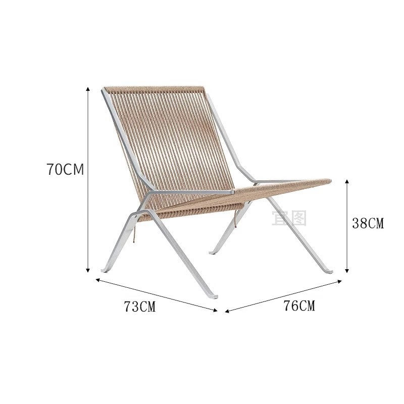 MOMO Stainless Steel Single Lounge Chair