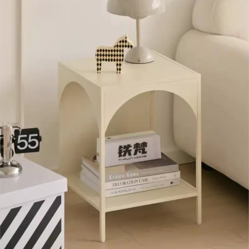 MOMO Living Room Side Shelf Bedroom Bedside Small Coffee Table