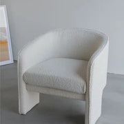 MOMO Scandinavian Sofa Chair | Barrel Tub Chair | Velvet Upholstered Lounge Armchair