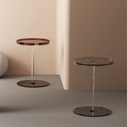 MOMO Acrylic Bedside Table | Round Pedestal | 4 Colors - alternate view 3