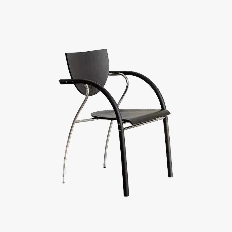 MOMO Arc-Frame Armchair | Bentwood Fan-Back with Carbon Steel Frame - alternate view 2