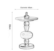 MOMO Danish Tea Table | Turned Column Sculptural Side Table | Round Top Accent Table - alternate view 11
