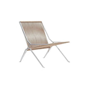 Minimalist Designer Folding Lounge Chair | Olefin Rope & Carbon Steel Frame Indoor Outdoor Side Chair