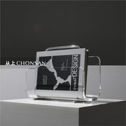 MOMO Acrylic Bookshelf | Metal Frame & Transparent Shelves | Desk Organizer - alternate view 6