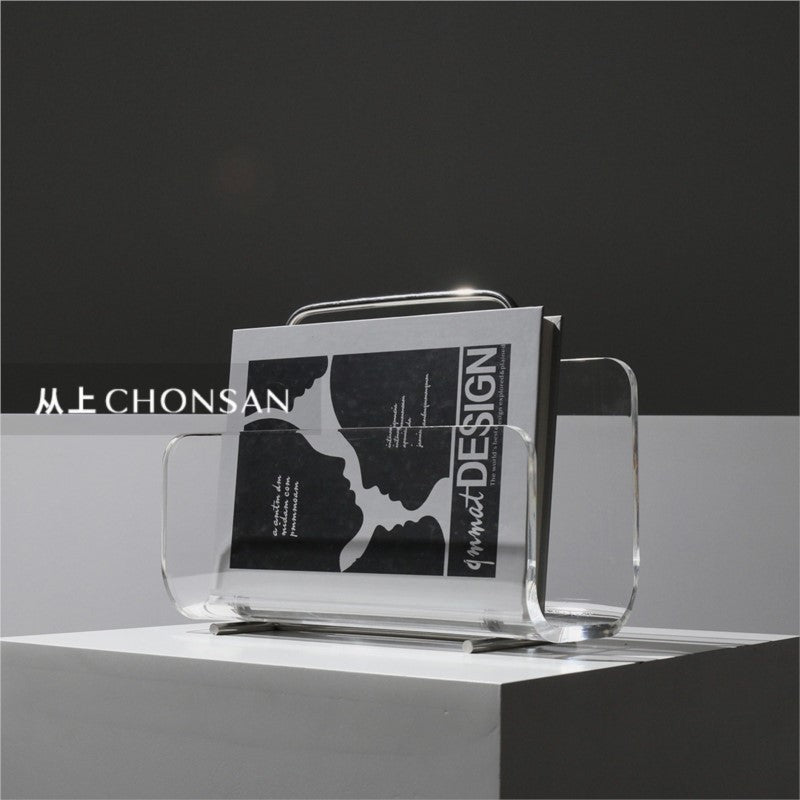 MOMO Acrylic Bookshelf | Metal Frame & Transparent Shelves | Desk Organizer - alternate view 6