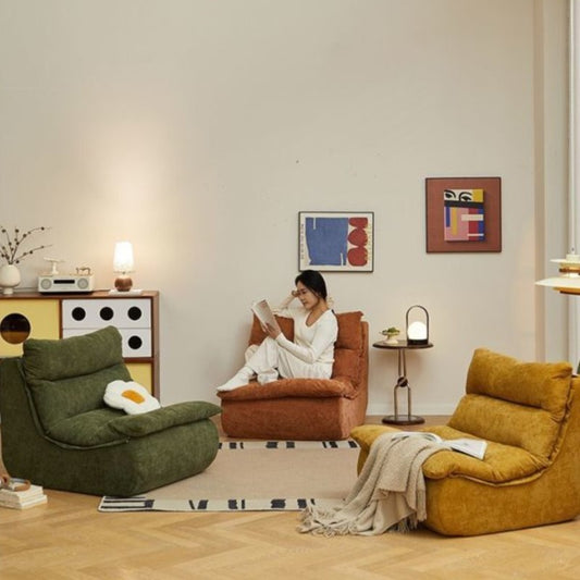 MOMO Lazy Sofa Tatami | Plush Floor Sofa with Optional Ottoman - alternate view 6