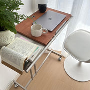 MOMO Lifting Side Table | Height-Adjustable & Tilt-Top | Rolling Laptop & Reading Stand - alternate view 5