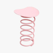 MOMO Spring Side Table | Sculptural Coil Steel Base with Organic Tabletop - alternate view 2