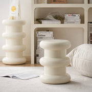 MOMO Stacked Ring Stool | Sculptural Plastic Side Stool | S/M/L Low to Bar Height - alternate view 6
