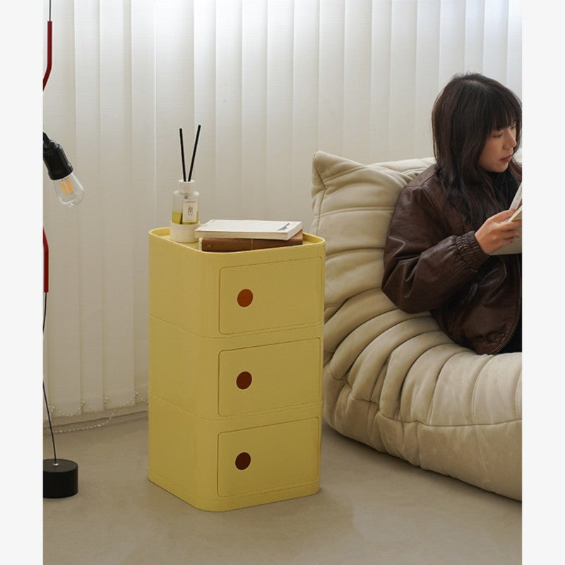 MOMO Storage Bedside Table | Modular Cube Nightstand | 2, 3 or 4 Tier Storage Cabinet