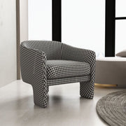 MOMO Scandinavian Sofa Chair | Barrel Tub Chair | Velvet Upholstered Lounge Armchair - alternate view 10