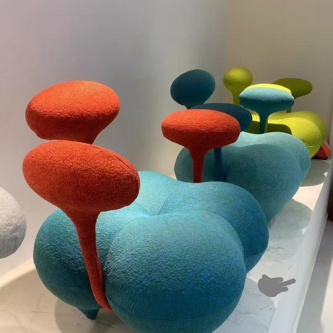 MOMO Balloon Sofa Chair | Dopamine Art Chair | T3D Knit Sculptural Lounge Seat - alternate view 12