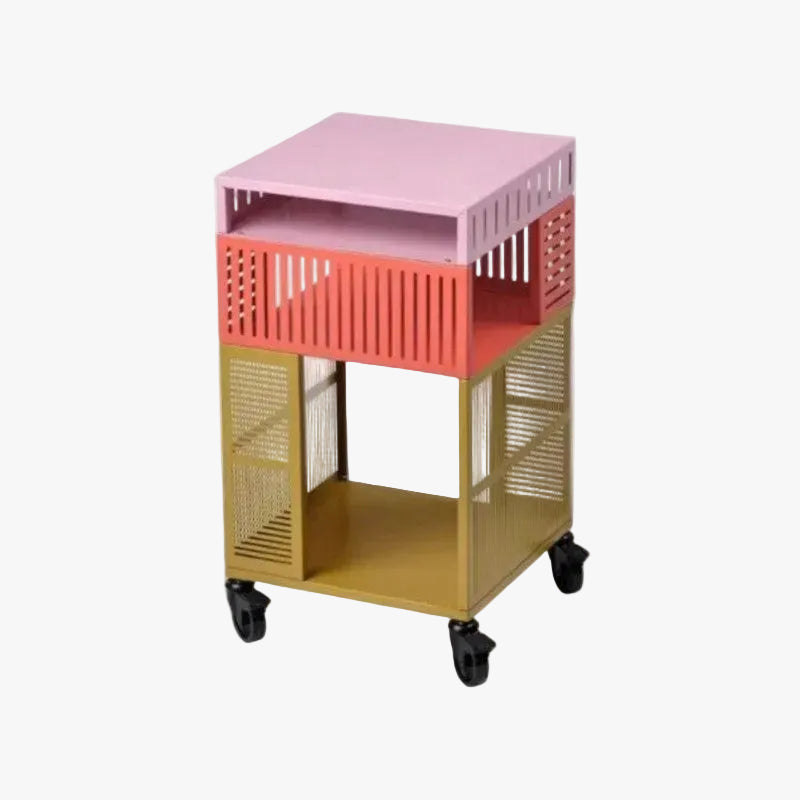 MOMO Dopamine Side Cabinet | Carbon Steel | Drawer & Roller Base - alternate view 2