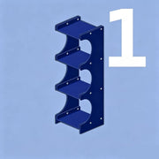 Expandable Aluminum Mug Rack & Display Shelf