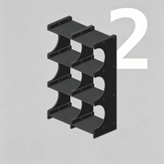 Expandable Aluminum Mug Rack & Display Shelf